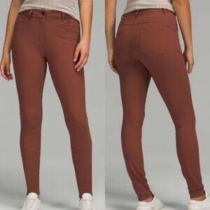 Lululemon Women’s 27 City Sleek Slim Fit High Rise Pants 5-Pocket Copper Brown